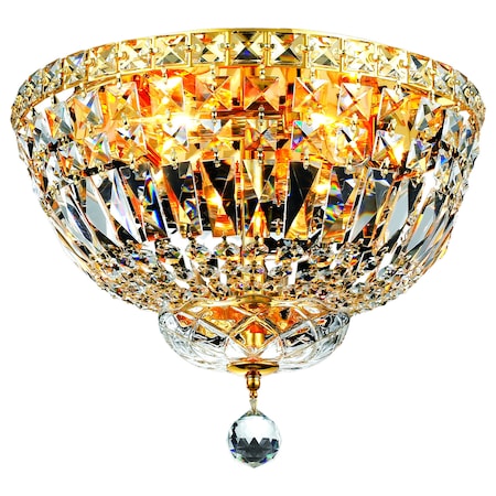Elegant Lighting Swarovski Elements Clear Crystal Tranquil 4-Light V2528F14G/SS
